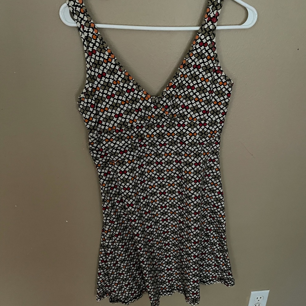 COPY - Patagonia pattern low cut dress in size Med.